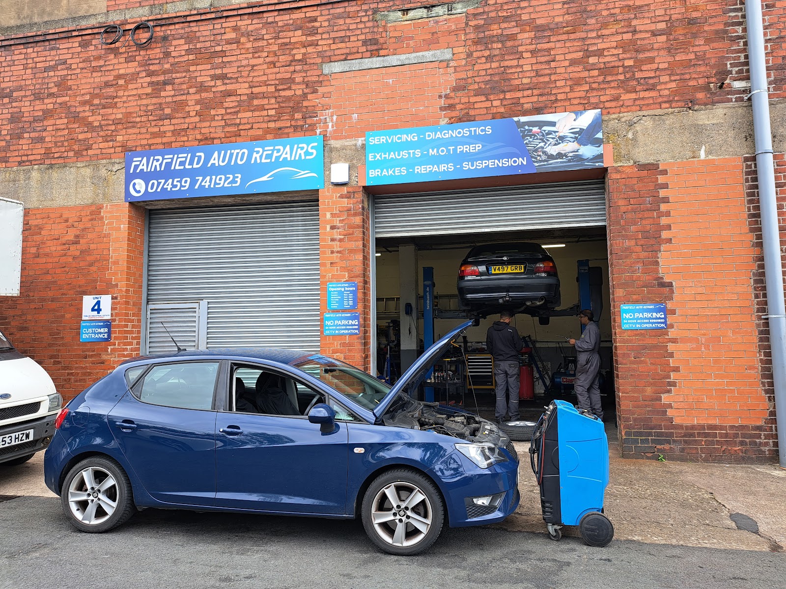 Inside the Fairfield Auto Repairs workshop